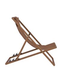 Inklapbare ligstoel Taylor, Frame: aluminium, gepoedercoat, Bruin, B 61 x L 102 cm