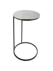 Set 3 tavolini in metallo Calvin, Ripiani: alluminio rivestito, Struttura: metallo verniciato, Alluminio, ottone, Set in varie misure