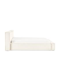 Polsterbett Lennon mit Stauraum, Bezug: 100% Polyester Der hochwe, Gestell: Massives Kiefernholz, FSC, Füße: Holz, FSC-zertifizert, Ku, Webstoff Beige, B 140 x L 200 cm