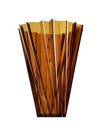 Velká váza Shanghai, Akrylátové sklo, Oranžová, transparentní, Ø 35 cm, V 44 cm