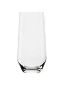 Szklanka ze szkła kryształowego Revolution, 6 szt., Szkło kryształowe, Transparentny, Ø 7 x W 14 cm, 360 ml