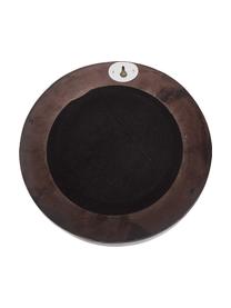 Runder Wandspiegel Resi mit Rahmen, Rahmen: Polyresin, Spiegelfläche: Spiegelglas, Schwarz, Goldfarben, Ø 26 x T 4 cm