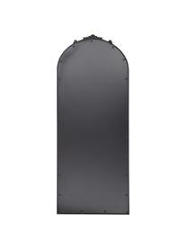 Barokke leunde spiegel Saida met zwarte metalen lijst, Lijst: gepoedercoat metaal, Zwart, B 65 cm x H 169 cm