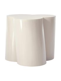 Mesa auxiliar Flower, Tablero de fibras de densidad media (MDF) pintado, Beige, An 43 x Al 46 cm