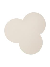 Mesa auxiliar Flower, Tablero de fibras de densidad media (MDF) pintado, Beige, An 43 x Al 46 cm