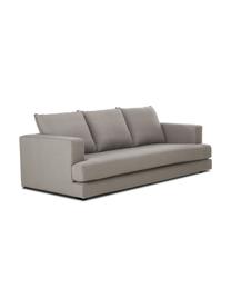 Divano 3 posti Tribeca, Rivestimento: poliestere Il rivestiment, Seduta: imbottitura in schiuma, m, Struttura: legno di pino massiccio, Piedini: legno massiccio di faggio, Tessuto grigio scuro, Larg. 228 x Prof. 104 cm