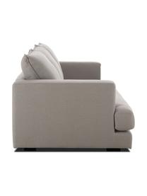 Divano 3 posti Tribeca, Rivestimento: poliestere Il rivestiment, Seduta: imbottitura in schiuma, m, Struttura: legno di pino massiccio, Piedini: legno massiccio di faggio, Tessuto grigio scuro, Larg. 228 x Prof. 104 cm