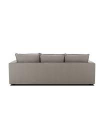 Divano 3 posti Tribeca, Rivestimento: poliestere Il rivestiment, Seduta: imbottitura in schiuma, m, Struttura: legno di pino massiccio, Piedini: legno massiccio di faggio, Tessuto grigio scuro, Larg. 228 x Prof. 104 cm