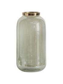 Glazen vaas Rodenbek, Glas, Groen, goudkleurig, Ø 15 x H 31 cm