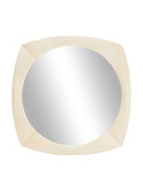 Wandspiegel Emory, Rahmen: PVC-Furnier, Spiegelfläche: Spiegelglas, Rückseite: Mitteldichte Holzfaserpla, Helles Holz, B 70 x H 70 cm