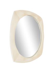 Wandspiegel Emory, Rahmen: PVC-Furnier, Spiegelfläche: Spiegelglas, Rückseite: Mitteldichte Holzfaserpla, Helles Holz, B 70 x H 70 cm