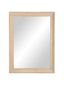 Obdélníkové nástěnné zrcadlo s dřevěným rámem Tiziano, Béžová, Š 60 cm, H 4 cm