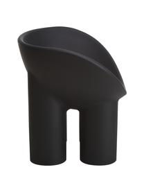 Design fauteuil Roly Poly in antraciet, Polyethyleen, vervaardigd volgens het rotatiegietprocédé, Antraciet, B 84 x H 57 cm