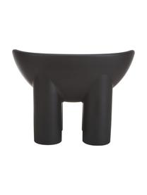 Fotel Roly Poly, Polietylen, wyprodukowany formowaniem rotacyjnym, Antracytowy, S 84 x G 57 cm