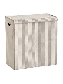 Kosz na pranie Stripes, 100% polipropylen (polar), Beżowy, kremowobiały, S 62 x W 63 cm