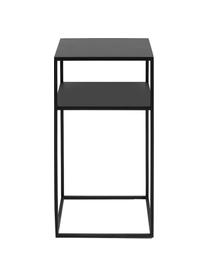 Mesa auxiliar de metal Tensio, Metal con pintura en polvo, Negro, An 30 x F 30 cm