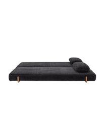 Schlafsofa Groove (3-Sitzer), Bezug: 100 % Polyester Der hochw, Korpus: Kiefernholz, Schichtholz, Beine: Eschenholz, Webstoff Grau, B 202 x T 85 cm