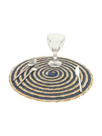 Set 6 tovagliette americane rotonde Baita, Fibre di stelo, Beige, multicolore, Ø 39 cm