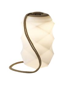Mobiele dimbare LED hanglamp Bita met kleurverandering en afstandsbediening, Lamp: polyethyleen, Wit, beige, Ø 18 x H 30 cm