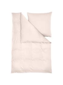 Pościel z satyny bawełnianej Comfort, Blady różowy, 135 x 200 cm + 1 poduszka 80 x 80 cm