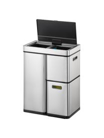 Abfalleimer Mirage mit Sensor-Funktion, 30 L + 2 x 15 L, Behälter: Edelstahl, gebürstet, Silberfarben, B 49 x H 65 cm, 30 L + 2x15 L