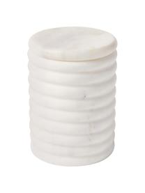 Mramorová dóza Orta, Mramor, Bílá, mramorovaná, Ø 10 cm, V 14 cm