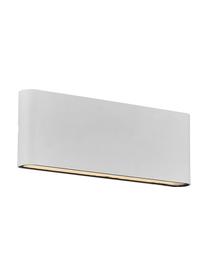 Aplique LED para exterior Kinver, Lámpara: aluminio recubierto, Blanco crudo, An 26 x Al 9 cm