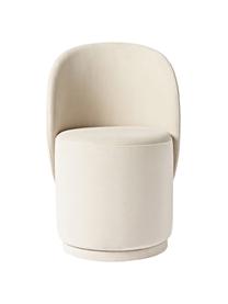 Samt-Polsterstuhl Zeyno, Samt (100 % Polyester), Samt Gebrochenes Weiß, B 54 x H 82 cm