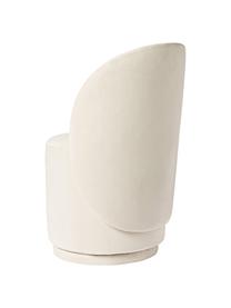 Samt-Polsterstuhl Zeyno, Samt (100 % Polyester), Samt Gebrochenes Weiß, B 54 x H 82 cm