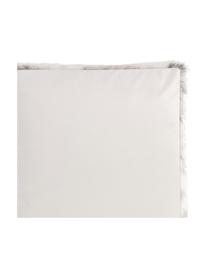 Zachte plaid Skins van imitatieleer in sneeuwluipaardlook, Bovenzijde: 60% polyacryl, 40% polyes, Onderzijde: polyester fluweel, Beigetinten, B 150 x L 200 cm