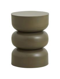 Table d'appoint ronde métal Alma, Métal, enduit, Vert, Ø 36 x haut. 50 cm
