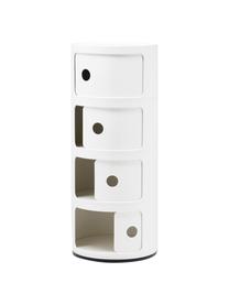 Design Container Componibili 4 Modules in Weiß, Kunststoff (ABS), lackiert, Greenguard-zertifiziert, Kunststoff Weiß, Ø 32 x H 77 cm