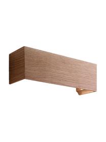 Aplique de madera LED Badia, Pantalla: madera de roble, Roble, An 38 x Al 12 cm