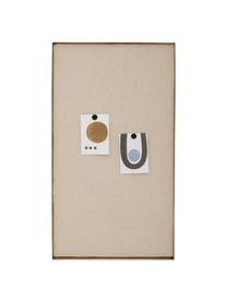 Tablón de notas Memories, Tablero: algodón, corcho, Dorado, beige, An 45 x Al 80 cm