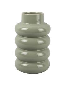 Keramik-Vase Bobbly Glazed, Keramik, Salbeigrün, Ø 15 x H 24 cm