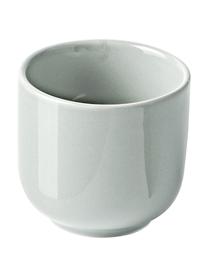 Tazzina caffè in porcellana con piattino Nessa 4 pz, Porcellana a pasta dura di alta qualità, Grigio chiaro, Ø 7 x Alt. 6 cm