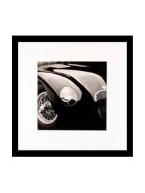 Gerahmter Digitaldruck Oldtimer II, Bild: Digitaldruck, Rahmen: Kunststoff, Front: Glas, Bild: Schwarz, Weiß 
 Rahmen: Schwarz, B 30 x H 30 cm