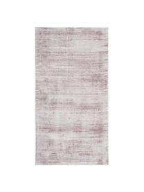 Tappeto in viscosa tessuto a mano Jane, Retro: 100% cotone, Lilla, Larg. 80 x Lung. 150 cm (taglia XS)