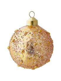 Set palline di Natale in vetro soffiato Glossy Ø 8 cm, 12 pz, Vetro, Trasparente, iridescente, dorato, Ø 8 cm