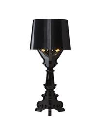 Grande lampe à poser LED intensité variable Bourgie, Plastique, Noir, Ø 37 x haut. 68-78 cm