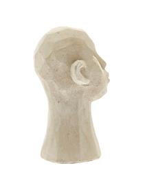 Decoratieve objectenset Figure Head, 3-delig, Beton, Wit, bruin, grijs, Ø 9 x H 15 cm