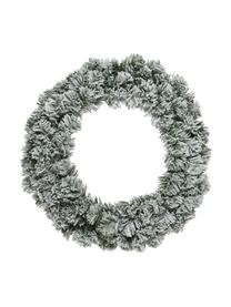Weihnachtskranz Imperial, beschneit, Kunststoff, Grün, Weiß, Ø 35 x H 10 cm