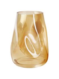 Mundgeblasene Glas-Vase Luster, Glas, mundgeblasen, Champagnerfarben, Ø 18 x H 26 cm