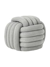 Pouf-nœud Twist, Gris clair, larg. 54 x haut. 45 cm