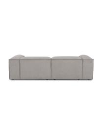 Sofá rinconera modular de pana Lennon, Tapizado: pana (92% poliéster, 8% p, Estructura: madera de pino maciza, ma, Patas: plástico, Pana gris, An 238 x F 180 cm, chaise longue izquierda