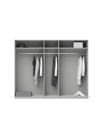 Armadio componibile con ante battenti Simone, larg. 250 cm, in diverse varianti, Legno, grigio, Interno Basic, alt. 200 cm