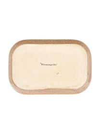 Súprava ručne vyrobených servírovacích tanierov Addison, 3 diely, Kamenina, Béžová, biela, D 23 x Š 15 cm