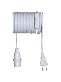Stromkabel Bluum L 500 cm mit Kippschalter, Kunststoff, Weiß, L 500 cm