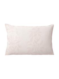Federa reversibile in mussola rosa con motivo floreale Jasmina, Rosa, Larg. 50 x Lung. 80 cm