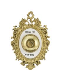 Wandobjekt Bell Press for Champagne, Rahmen: Polyresin, Goldfarben, Weiß, Schwarz, B 14 x H 23 cm